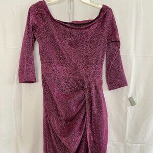 SHEIN Sparkling Purple Dress